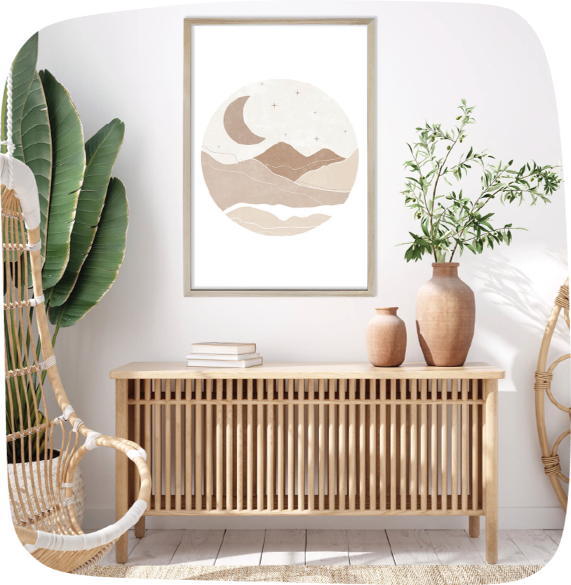 Boho hand drawn landscape illustration, digital wall art, printable art, UK, England, United Kingdom Boho hand drawn landscape illustration, digital wall art, printable art, UK, England, United Kingdom